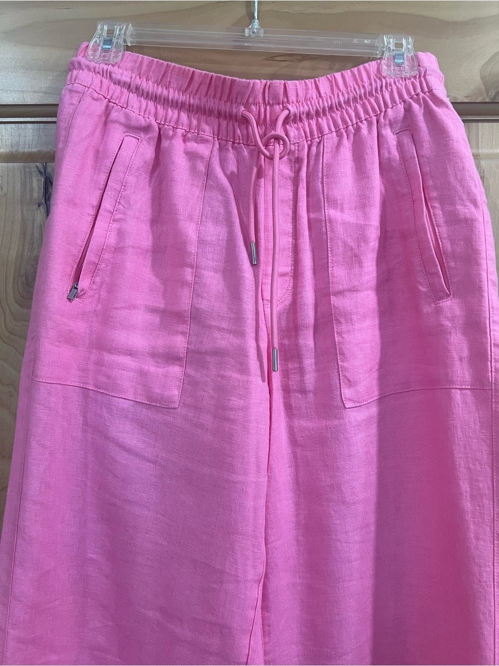 Athleta Retreat Wide Leg Linen Pant XS Pink - Picture 4 of 9